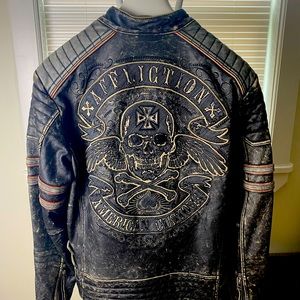 Affliction limited edition leather jacket like new